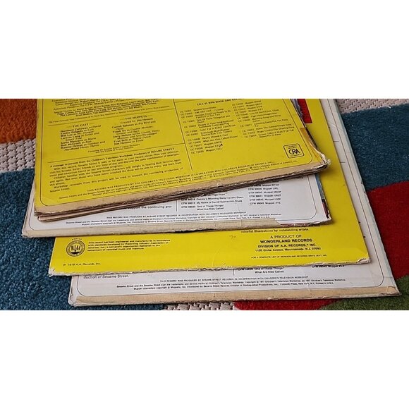 Sesame Street Records Lot of 4 Vintage Vinyl Albums Christmas, Songs - Picture 8 of 10